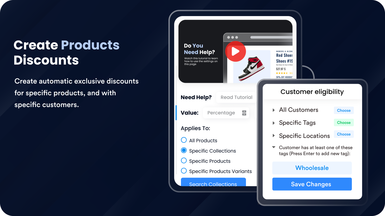 Create Products Discounts