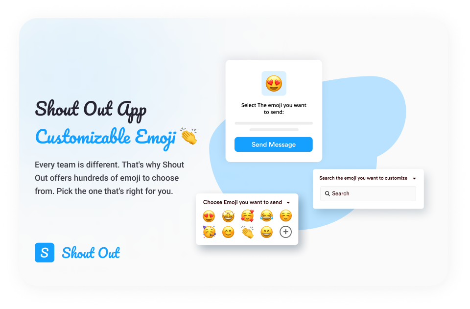 Shout Out App Customizable Emoji