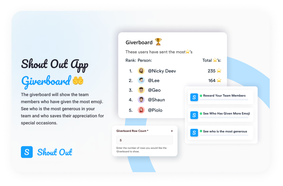Shout Out App Giverboard 